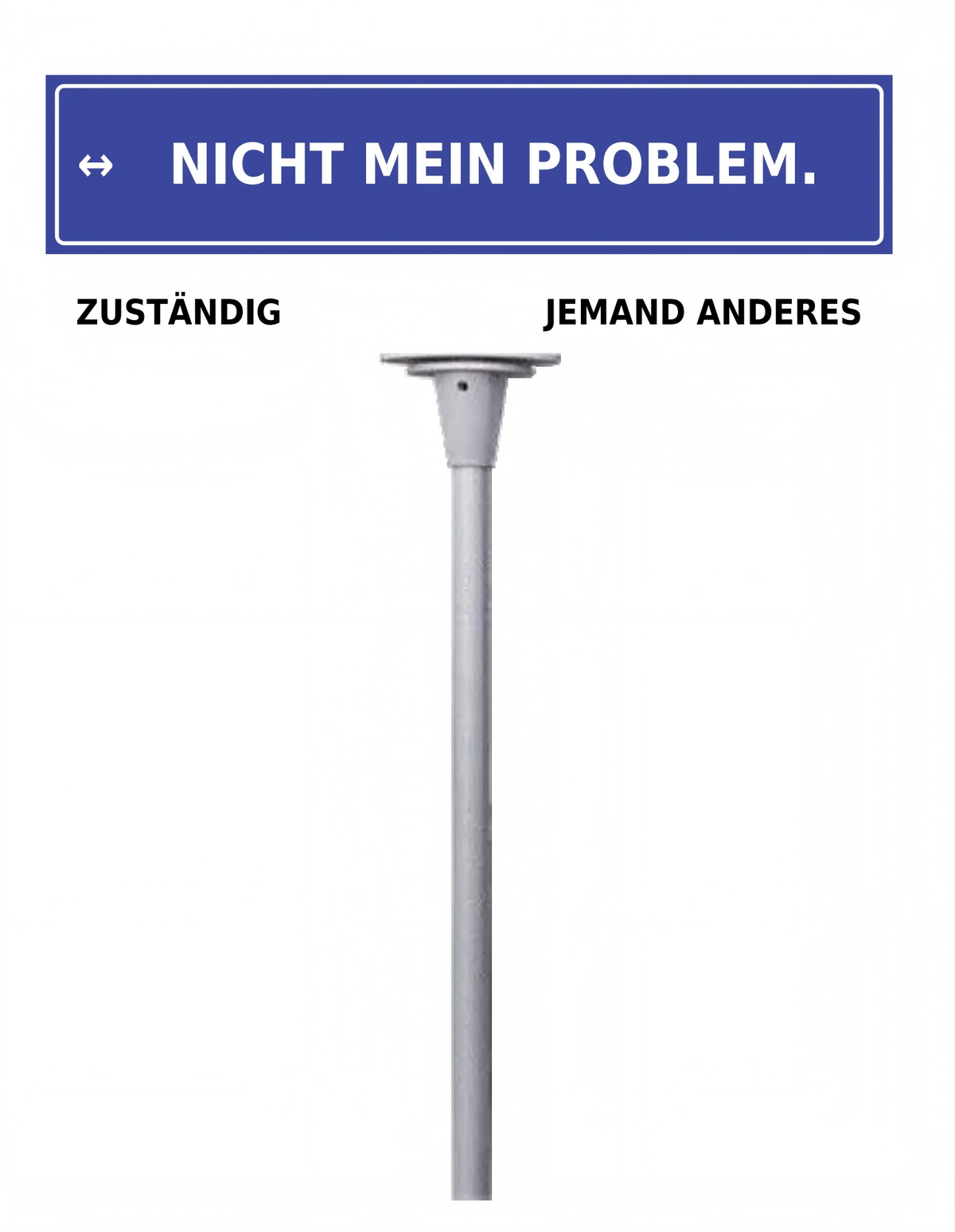 Büro Schreibtisch Schild mit lustigem Spruch | Mini Straßenschild Deko | Geschenk für Kollegen & Freunde | 30 Designs