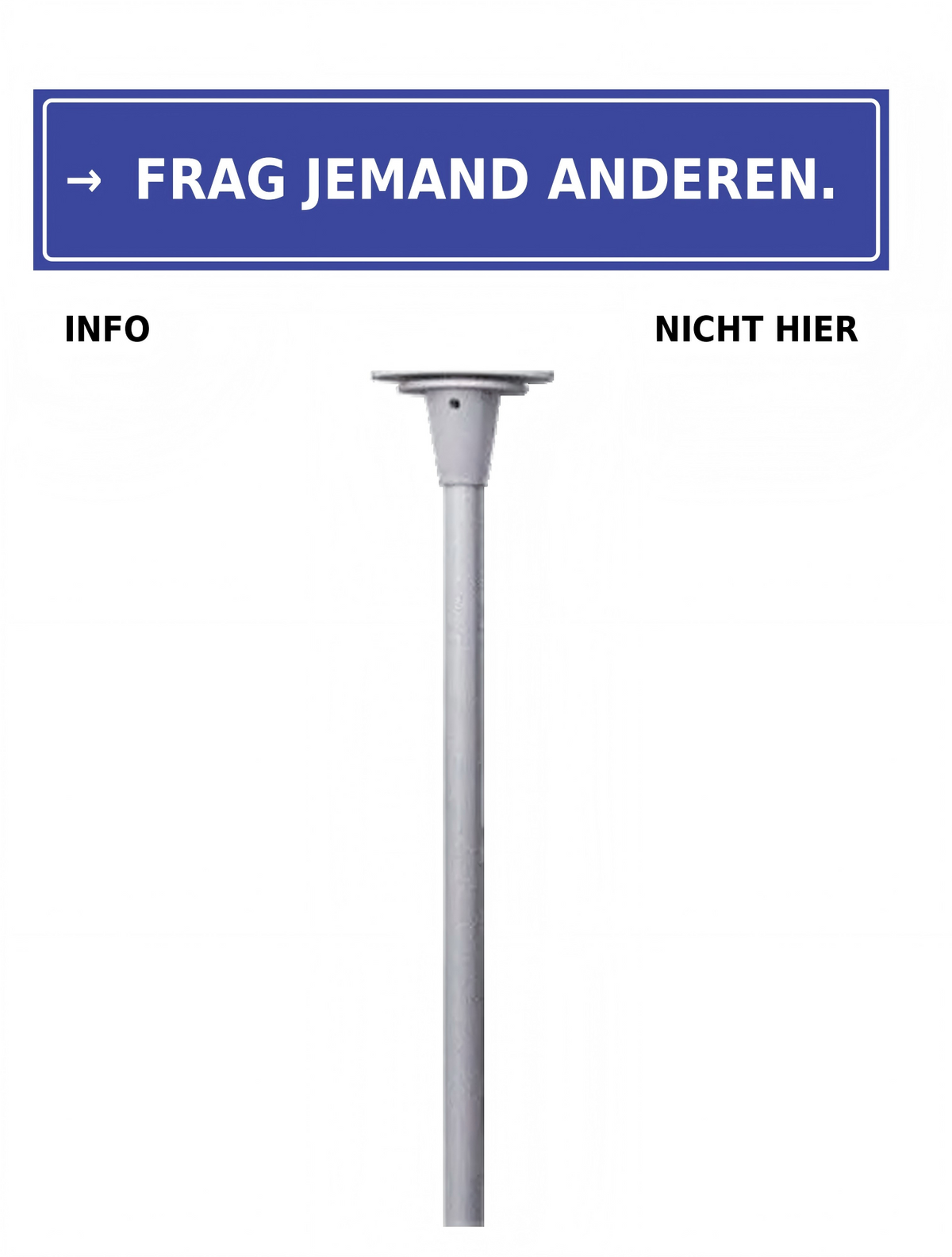 Büro Schreibtisch Schild mit lustigem Spruch | Mini Straßenschild Deko | Geschenk für Kollegen & Freunde | 30 Designs