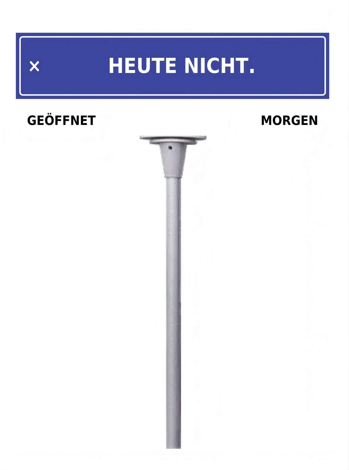 Büro Schreibtisch Schild mit lustigem Spruch | Mini Straßenschild Deko | Geschenk für Kollegen & Freunde | 30 Designs