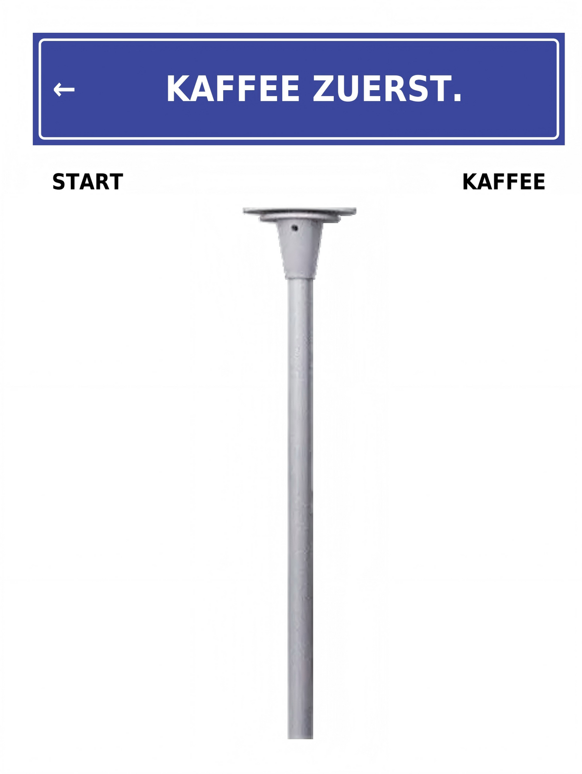 Büro Schreibtisch Schild mit lustigem Spruch | Mini Straßenschild Deko | Geschenk für Kollegen & Freunde | 30 Designs
