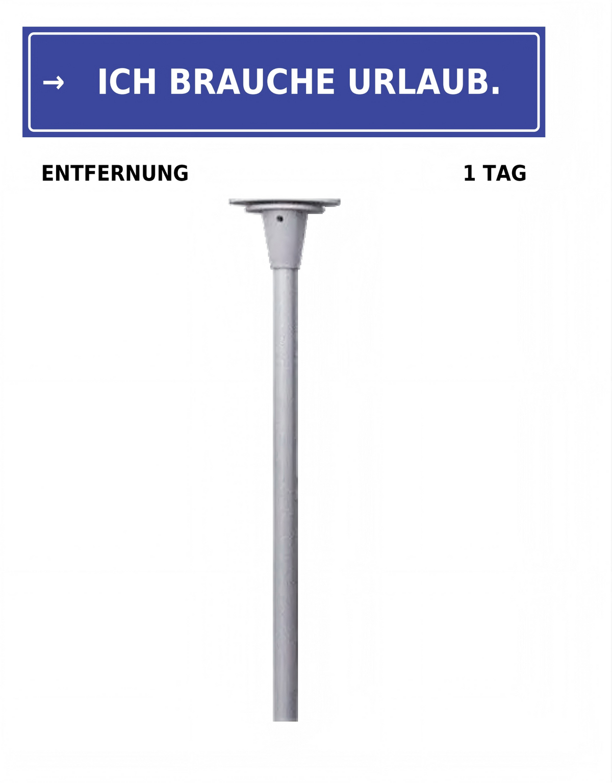 Büro Schreibtisch Schild mit lustigem Spruch | Mini Straßenschild Deko | Geschenk für Kollegen & Freunde | 30 Designs