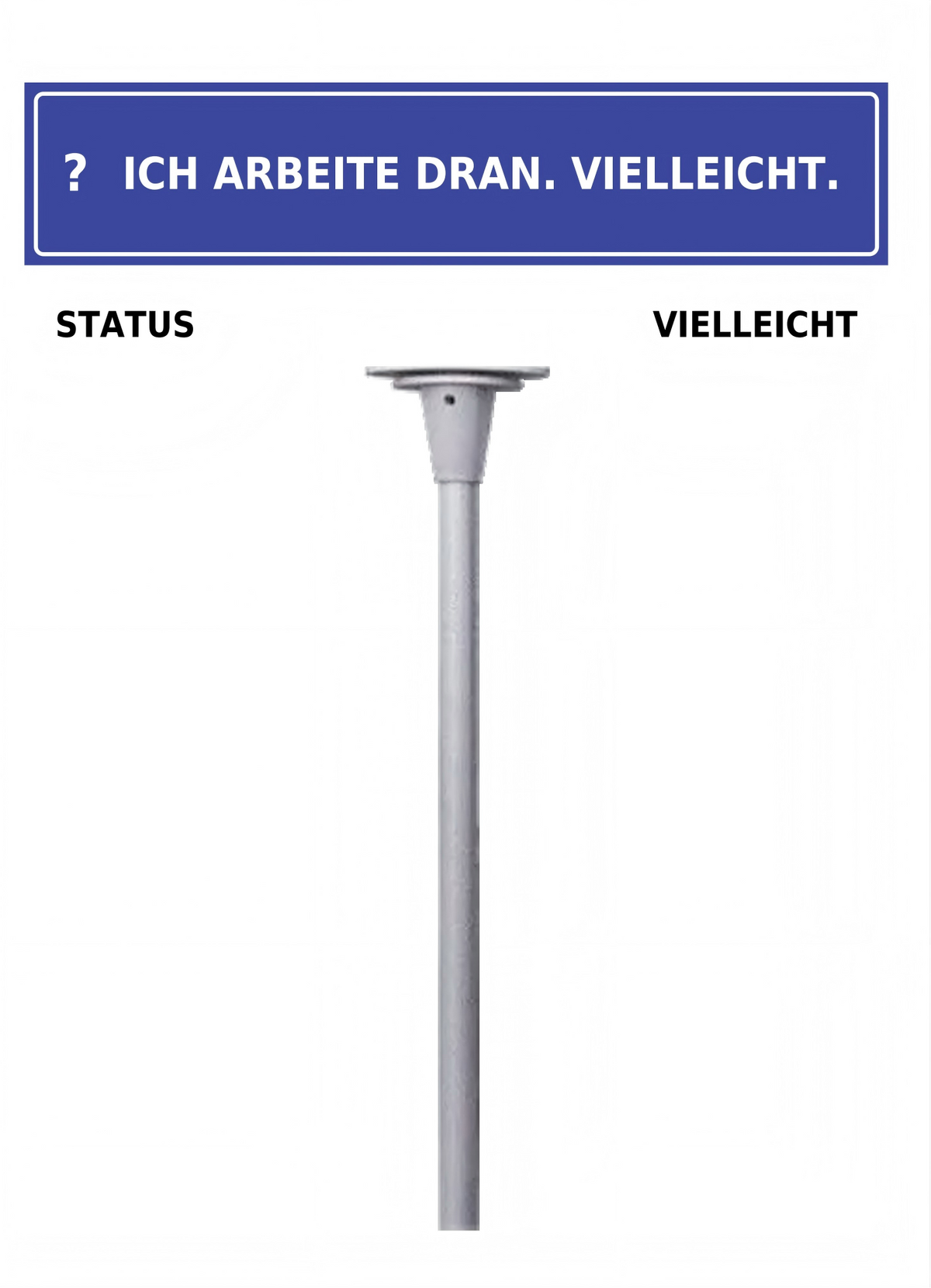 Büro Schreibtisch Schild mit lustigem Spruch | Mini Straßenschild Deko | Geschenk für Kollegen & Freunde | 30 Designs