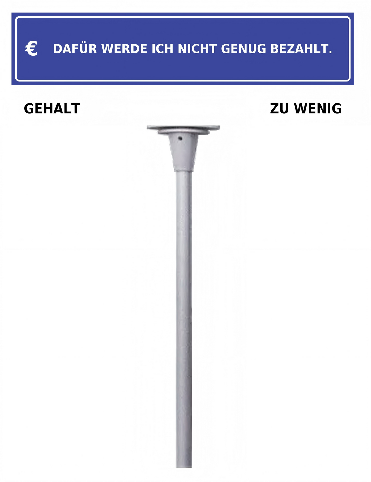Büro Schreibtisch Schild mit lustigem Spruch | Mini Straßenschild Deko | Geschenk für Kollegen & Freunde | 30 Designs