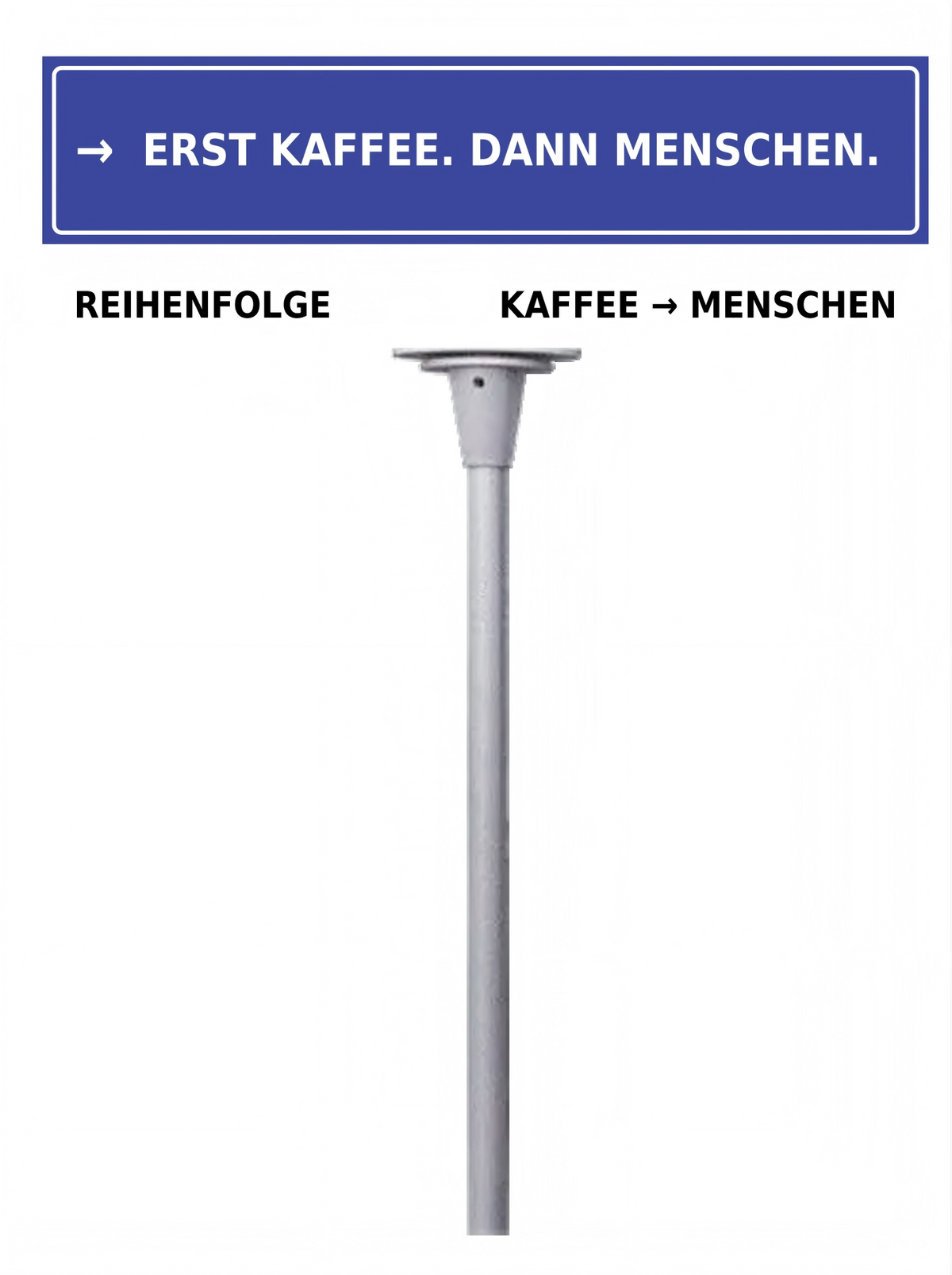 Büro Schreibtisch Schild mit lustigem Spruch | Mini Straßenschild Deko | Geschenk für Kollegen & Freunde | 30 Designs