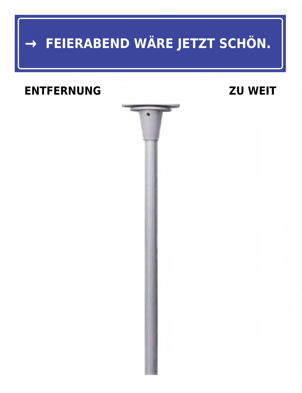 Büro Schreibtisch Schild mit lustigem Spruch | Mini Straßenschild Deko | Geschenk für Kollegen & Freunde | 30 Designs