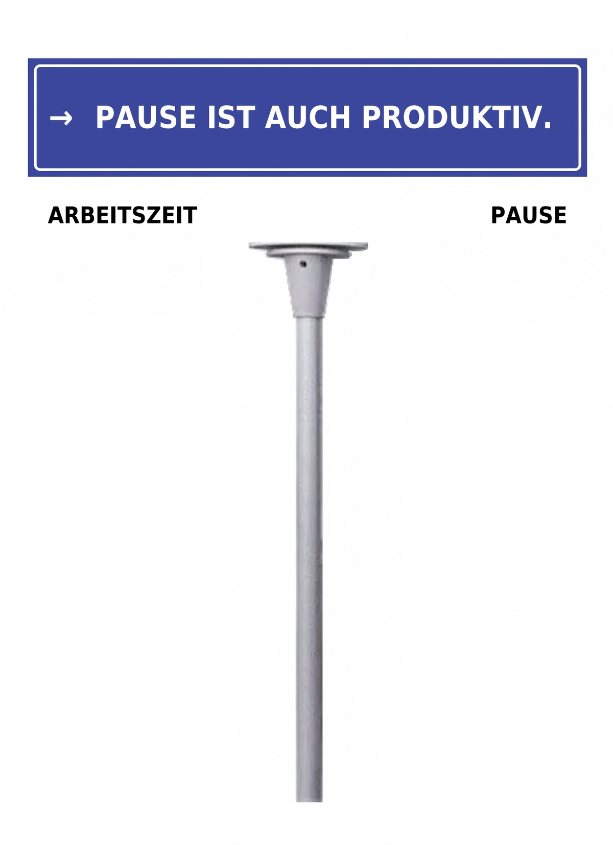 Büro Schreibtisch Schild mit lustigem Spruch | Mini Straßenschild Deko | Geschenk für Kollegen & Freunde | 30 Designs