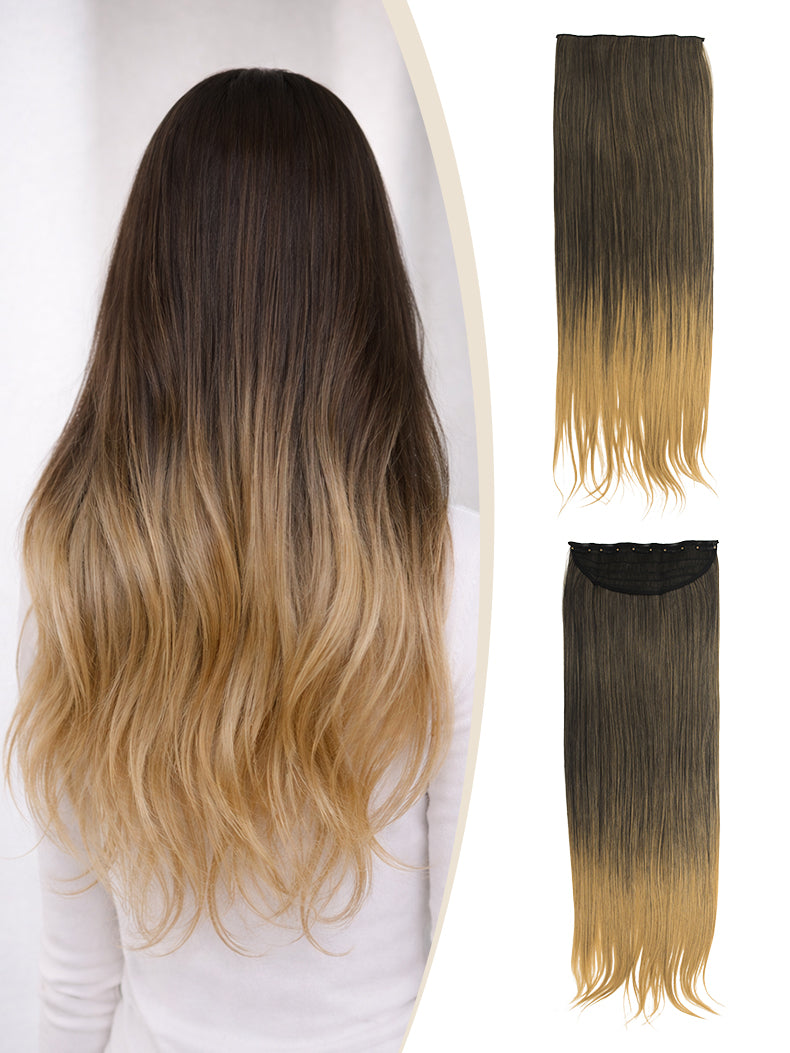 60cm lange Clip Haareverlängerung in 5 Sekunden Clip-In Extensions | unsichtbar & hitzebeständig