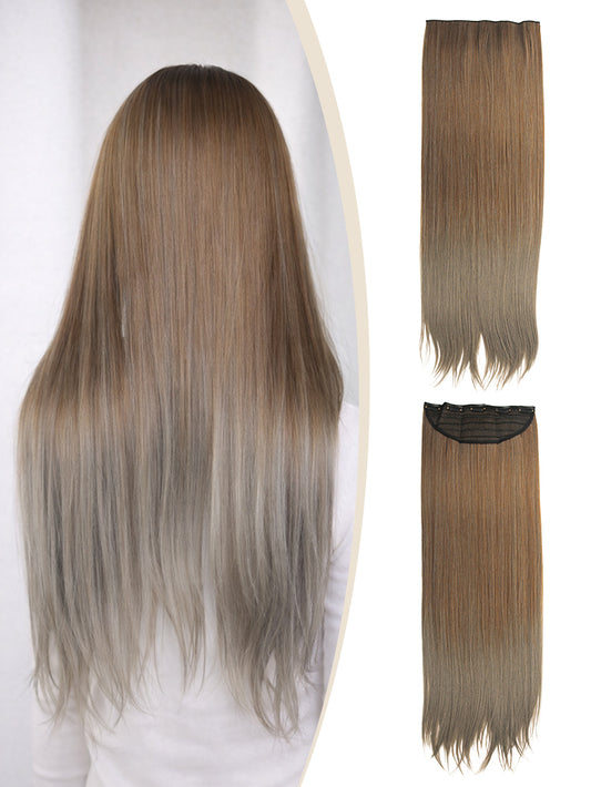 60cm lange Clip Haareverlängerung in 5 Sekunden Clip-In Extensions | unsichtbar & hitzebeständig