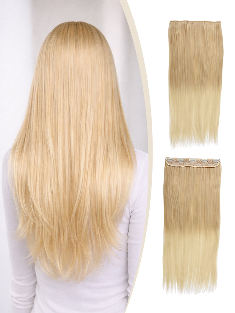 60cm lange Clip Haareverlängerung in 5 Sekunden Clip-In Extensions | unsichtbar & hitzebeständig