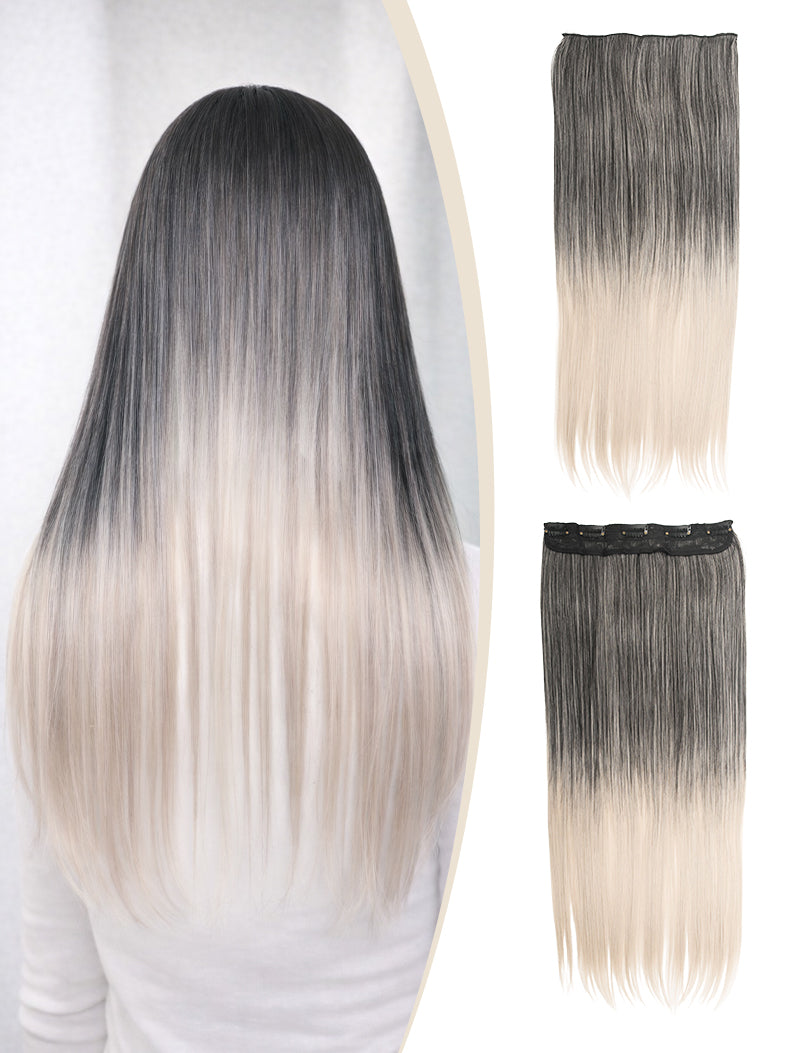 60cm lange Clip Haareverlängerung in 5 Sekunden Clip-In Extensions | unsichtbar & hitzebeständig