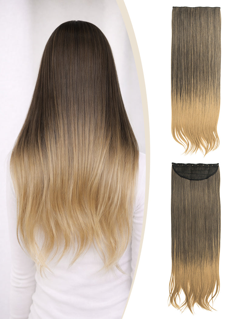 60cm lange Clip Haareverlängerung in 5 Sekunden Clip-In Extensions | unsichtbar & hitzebeständig