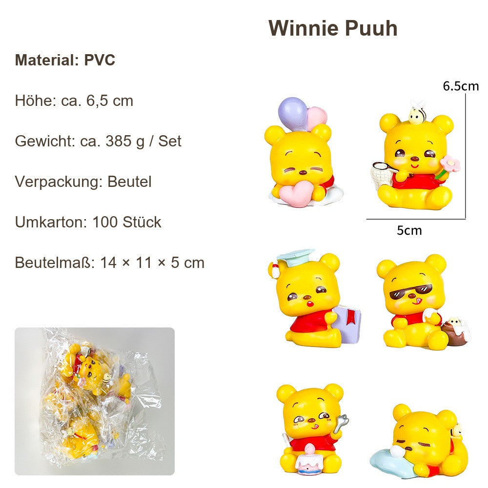Winnie Puuh Blind Box – 1 zufällige Sammelfigur, verschiedene Serien und Motiv