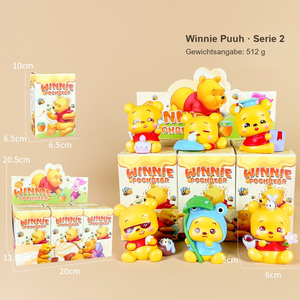 Winnie Puuh Blind Box – 1 zufällige Sammelfigur, verschiedene Serien und Motiv