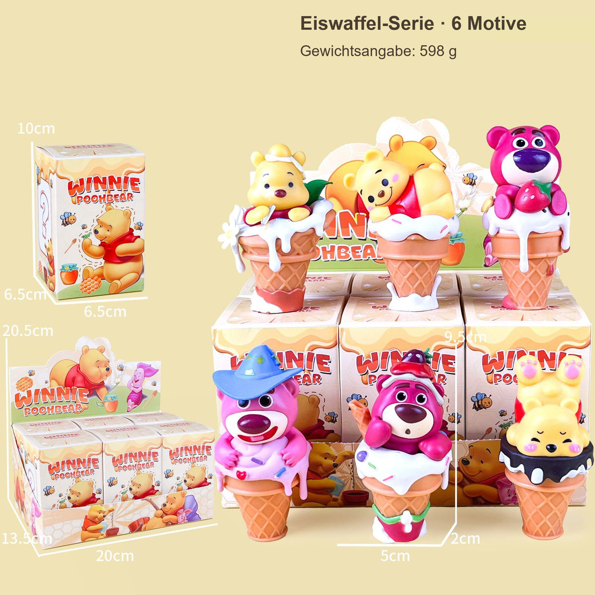 Winnie Puuh Blind Box – 1 zufällige Sammelfigur, verschiedene Serien und Motiv