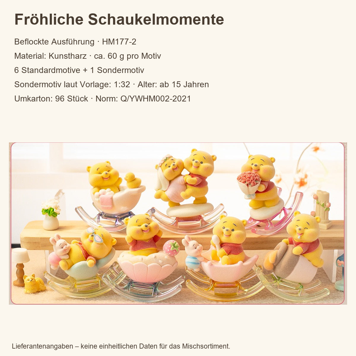 Winnie Puuh Blind Box – 1 zufällige Sammelfigur, verschiedene Serien und Motiv