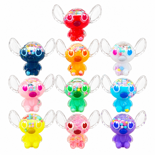 Mystery QiQi Blind Box – Überraschungsfigur mit transparentem Look und bunten Details