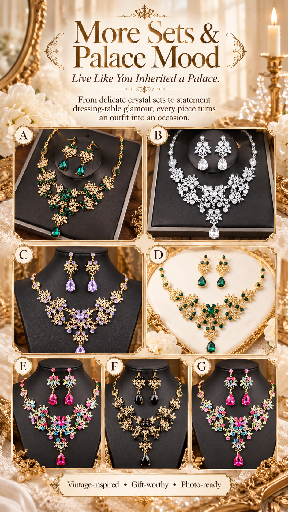 Luxus Schmuck Mystery Box | 15 Überraschungs-Schmuckstücke | Vintage & Royal Style | Live Like You Inherited a Palace