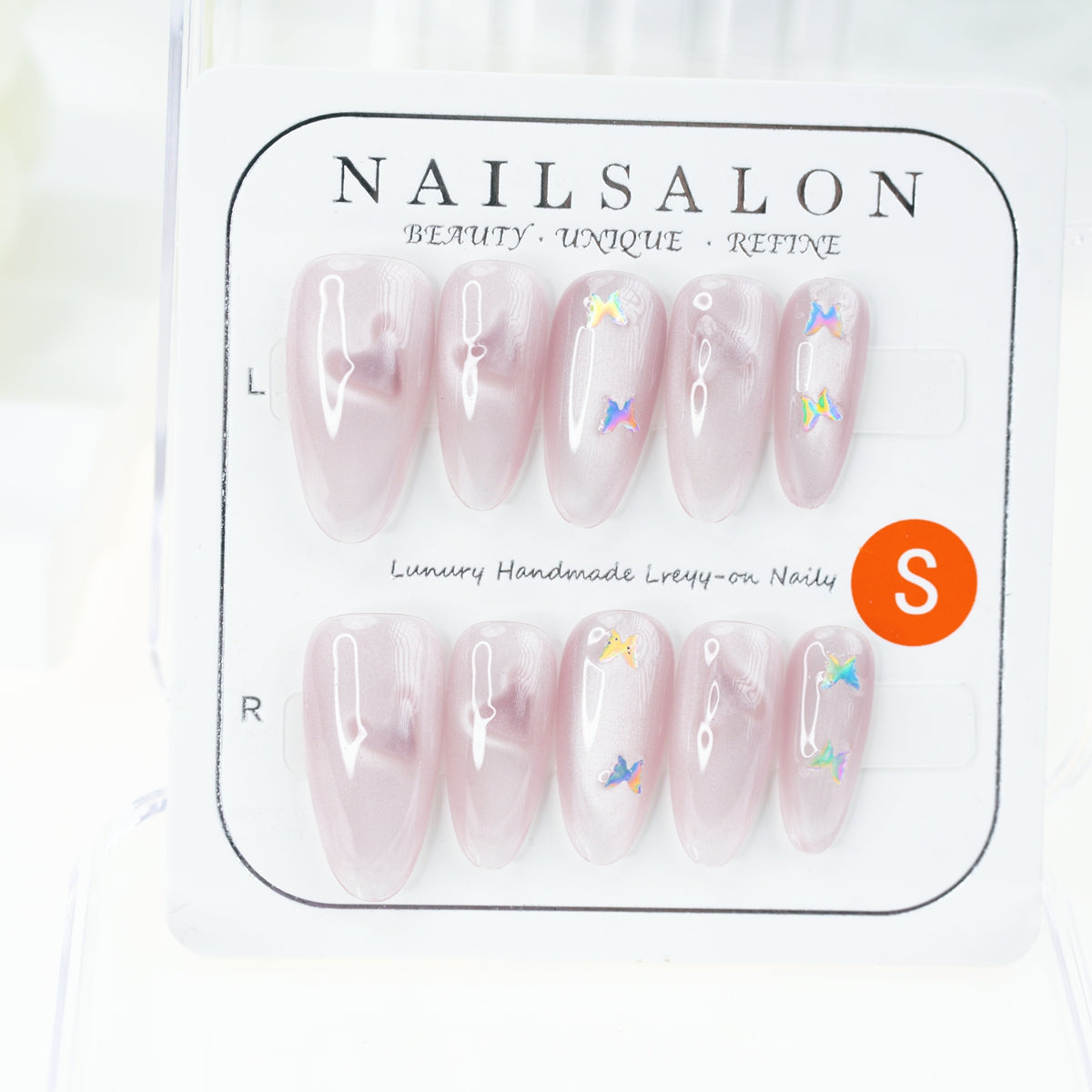 Handgemachte künstliche Nägel Abnehmbare vollständig abdeckende künstliche Nägel, Frauen Mädchen DIY Maniküre