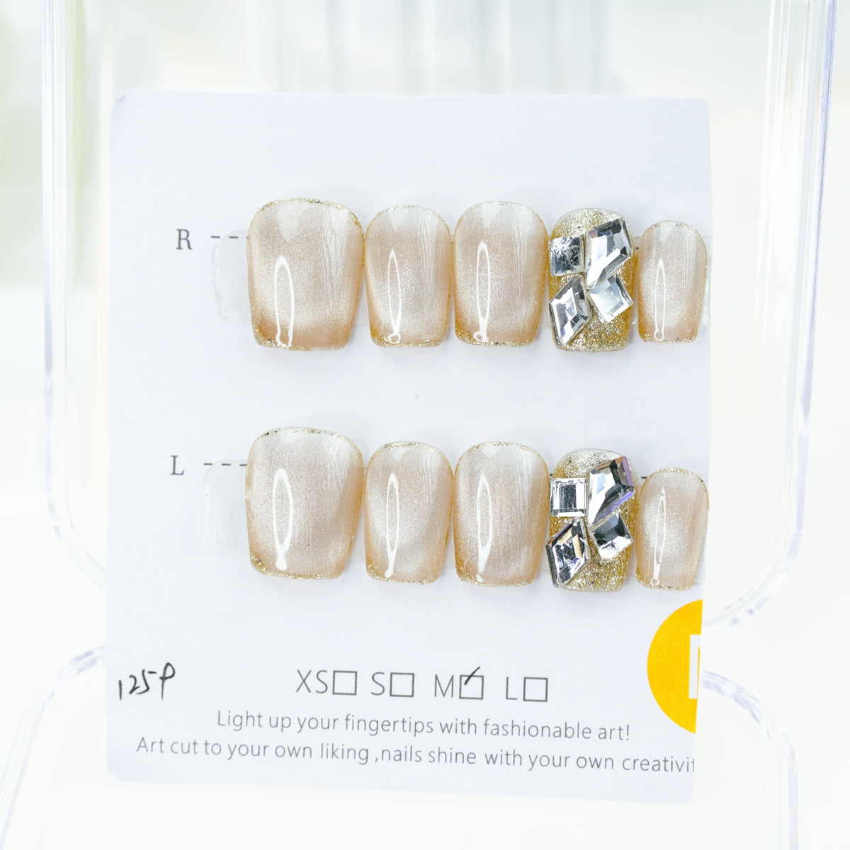 Handgemachte künstliche Nägel Abnehmbare vollständig abdeckende künstliche Nägel, Frauen Mädchen DIY Maniküre