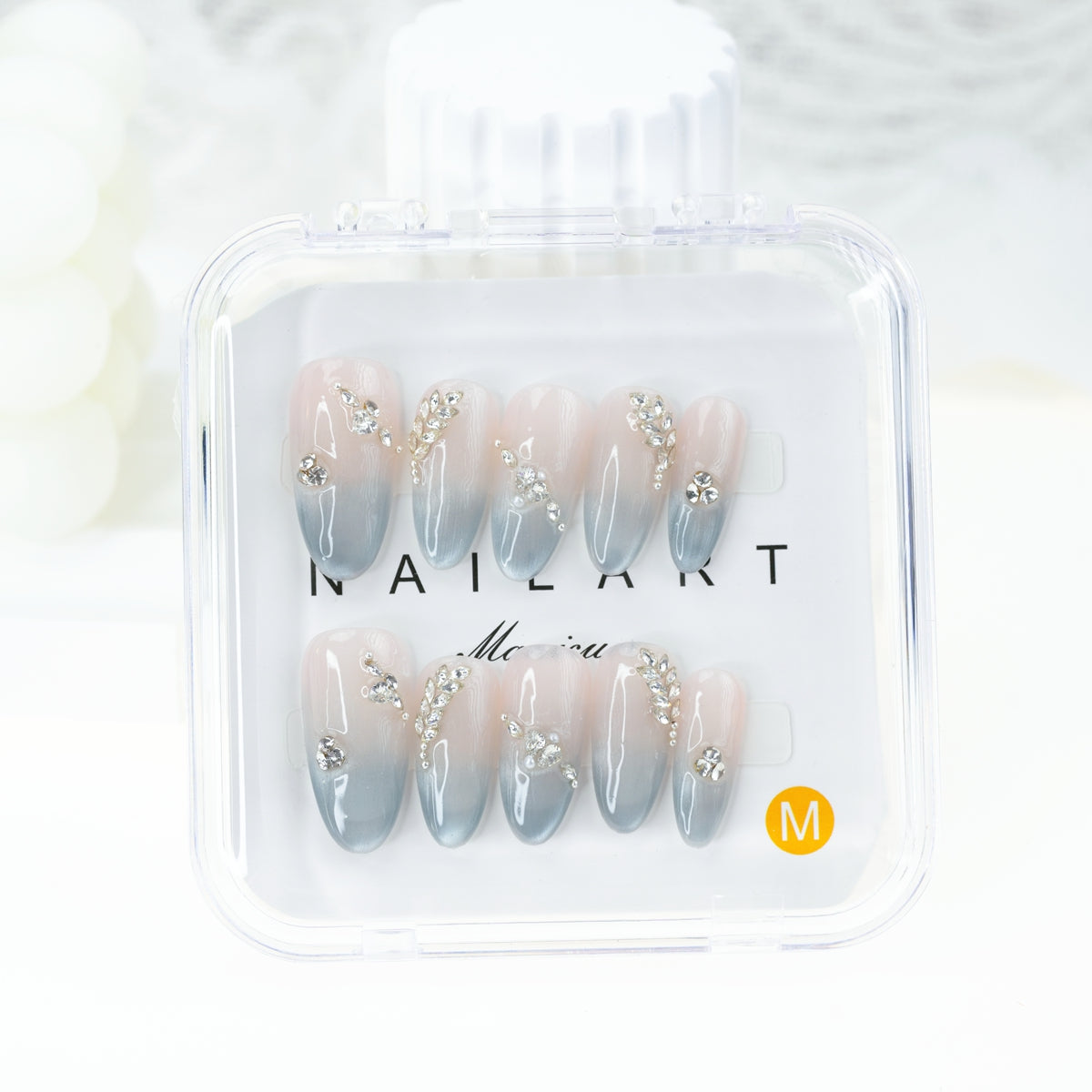 Handgemachte künstliche Nägel Abnehmbare vollständig abdeckende künstliche Nägel, Frauen Mädchen DIY Maniküre