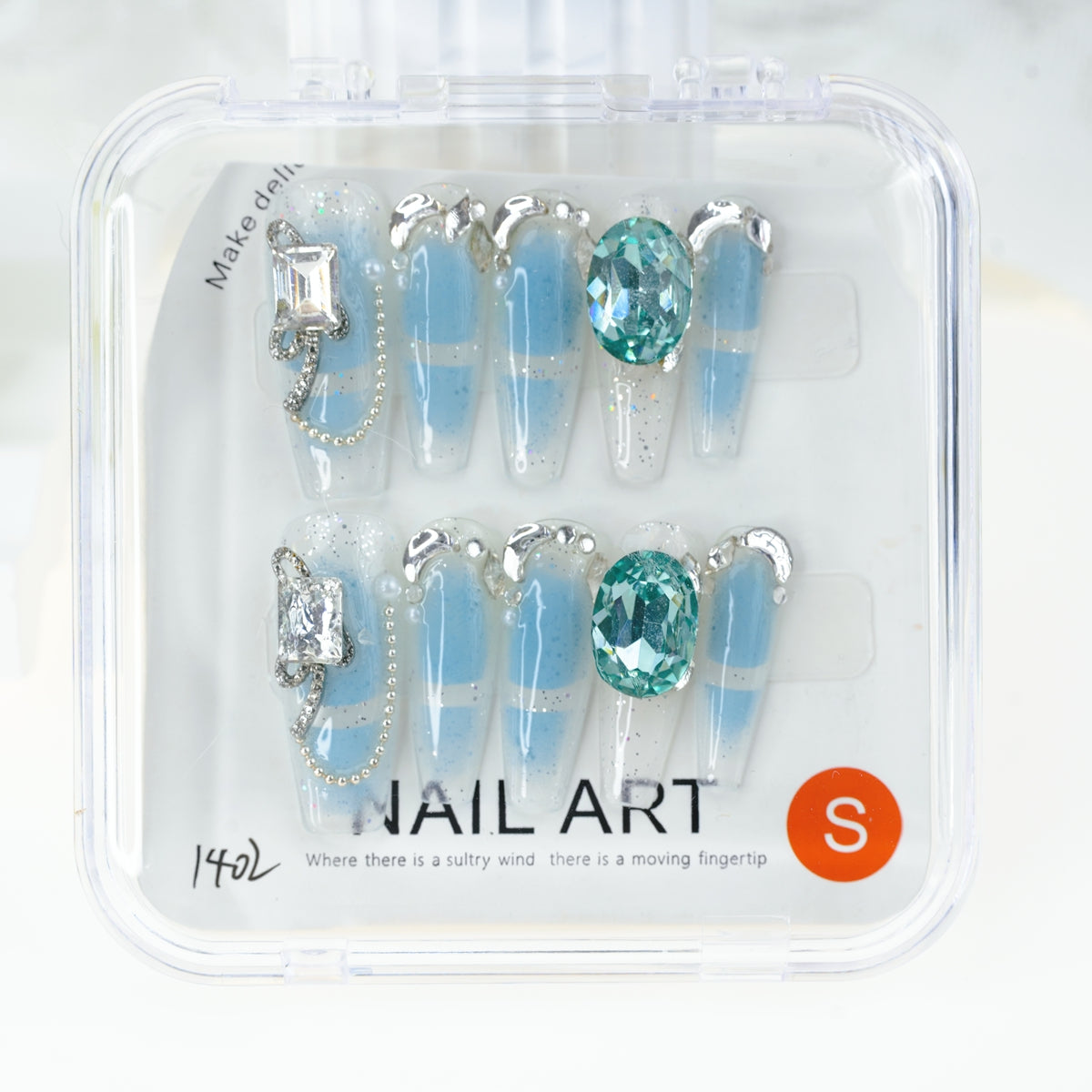 Handgemachte künstliche Nägel Abnehmbare vollständig abdeckende künstliche Nägel, Frauen Mädchen DIY Maniküre