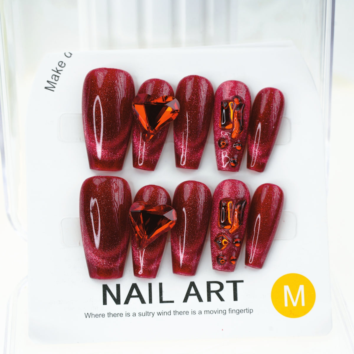 Handgemachte künstliche Nägel Abnehmbare vollständig abdeckende künstliche Nägel, Frauen Mädchen DIY Maniküre