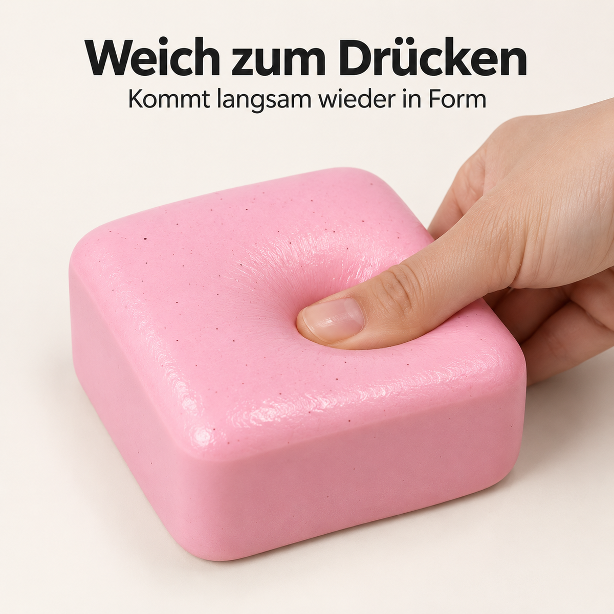 Toast-Squishy mit Toastduft – weiches Slow-Rising-Knautschspielzeug, 4 Farben zur Auswahl, 1 Stück