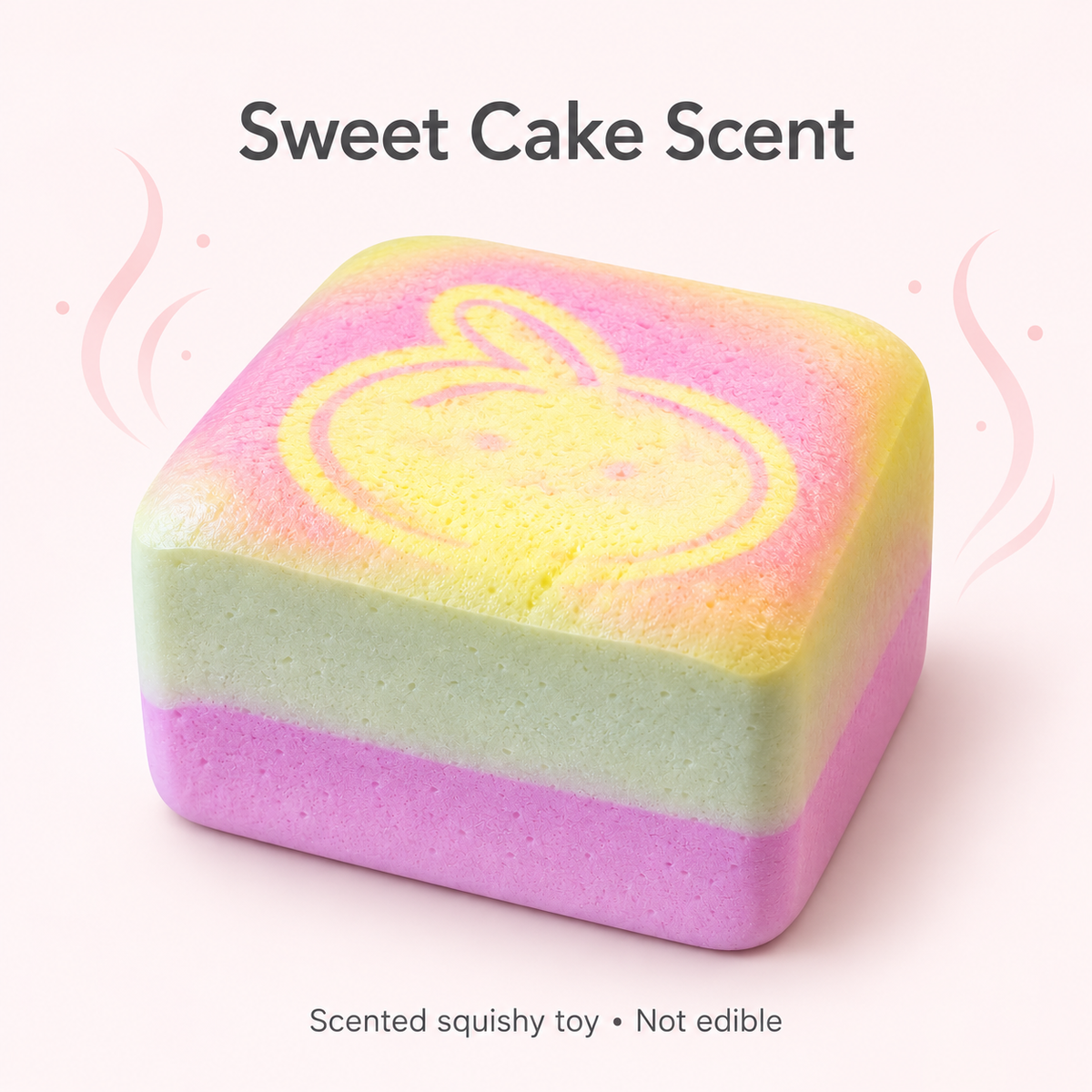 Squishy mit Kuchenduft – weiches Knautschspielzeug, Slow Rising, 8 × 8 × 5 cm, 8 Motive zur Auswahl
